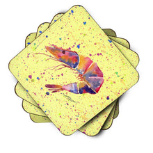 Load image into Gallery viewer, Shrimp Coasters - Set of 4 Lightweight Foam, Absorbent Drink Coasters