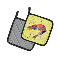 Load image into Gallery viewer, Shrimp Pot Holders - Set of 2 Decorative Kitchen Helpers | Made in the USA 8454PTHD