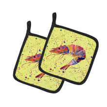 Load image into Gallery viewer, Shrimp Pot Holders - Set of 2 Decorative Kitchen Helpers | Made in the USA 8454PTHD