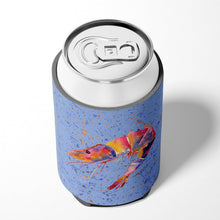 Load image into Gallery viewer, Shrimp on blue Can or Bottle Beverage Insulator Hugger