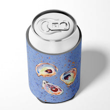 Load image into Gallery viewer, Oyster on blue Can or Bottle Beverage Insulator Hugger