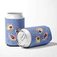 Load image into Gallery viewer, Oyster on blue Can or Bottle Beverage Insulator Hugger