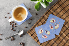 Load image into Gallery viewer, Oyster Coasters - Set of 4 Lightweight Foam, Absorbent Drink Coasters