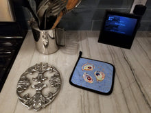 Load image into Gallery viewer, Oyster Pot Holders - Set of 2 Decorative Kitchen Helpers | Made in the USA 8456PTHD