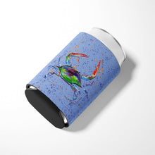 Load image into Gallery viewer, Crab on blue Can or Bottle Beverage Insulator Hugger