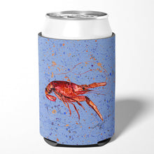 Load image into Gallery viewer, Crawfish on blue Can or Bottle Beverage Insulator Hugger