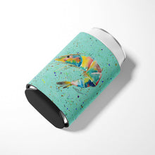 Load image into Gallery viewer, Shrmip on Teal Can or Bottle Beverage Insulator Hugger