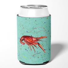 Load image into Gallery viewer, Crawfish  on Teal Can or Bottle Beverage Insulator Hugger