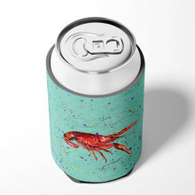 Load image into Gallery viewer, Crawfish  on Teal Can or Bottle Beverage Insulator Hugger