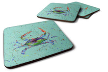 Load image into Gallery viewer, Crab Coasters - Set of 4 Lightweight Foam, Absorbent Drink Coasters