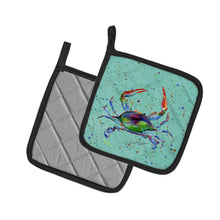 Load image into Gallery viewer, Crab Pot Holders - Set of 2 Decorative Kitchen Helpers | Made in the USA 8462PTHD
