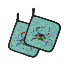 Load image into Gallery viewer, Crab Pot Holders - Set of 2 Decorative Kitchen Helpers | Made in the USA 8462PTHD