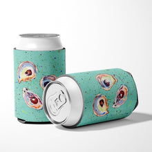 Load image into Gallery viewer, Oyster  on Teal Can or Bottle Beverage Insulator Hugger