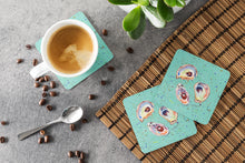 Load image into Gallery viewer, Oyster Coasters - Set of 4 Lightweight Foam, Absorbent Drink Coasters