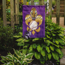 Load image into Gallery viewer, Tiger Fleur de lis Baseball Garden Flag – Decorative Outdoor Yard Flag