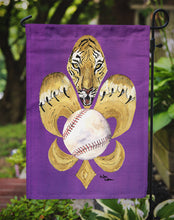 Load image into Gallery viewer, Tiger Fleur de lis Baseball Garden Flag – Decorative Outdoor Yard Flag