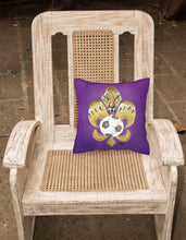 Load image into Gallery viewer, Tiger Fleur de lis Soccer Throw Pillow - 14x14 Decorative Pillow – Art for Your Home &amp; Patio 8477PW1414
