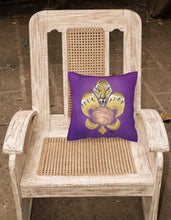 Load image into Gallery viewer, Tiger Fleur de lis Basketball Throw Pillow - 14x14 Decorative Pillow – Art for Your Home &amp; Patio 8478PW1414