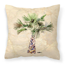 Load image into Gallery viewer, Palm Tree Throw Pillow - 14x14 Decorative Pillow – Art for Your Home &amp; Patio 8480PW1414