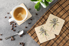 Load image into Gallery viewer, Tree - Palm Tree Coasters - Set of 4 Lightweight Foam, Absorbent Drink Coasters