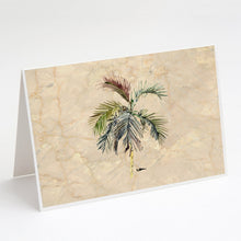 Load image into Gallery viewer, Palm Tree #4 Greeting Cards -  Blank Note Cards – 8-Pack of Artist-Designed Cards with Envelopes