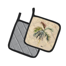 Load image into Gallery viewer, Palm Tree Pot Holders - Set of 2 Decorative Kitchen Helpers | Made in the USA 8483PTHD