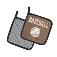 Load image into Gallery viewer, Baseball Pot Holders - Set of 2 Decorative Kitchen Helpers | Made in the USA 8485PTHD