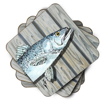Load image into Gallery viewer, Trout Coasters - Set of 4 Lightweight Foam, Absorbent Drink Coasters
