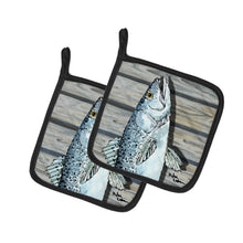 Load image into Gallery viewer, Fish Speckled Trout Pot Holders - Set of 2 Decorative Kitchen Helpers | Made in the USA 8494PTHD