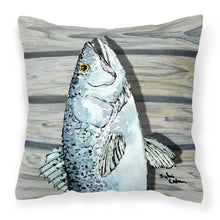Load image into Gallery viewer, Fish Speckled Trout Throw Pillow - 14x14 Decorative Pillow – Art for Your Home &amp; Patio 8494PW1414