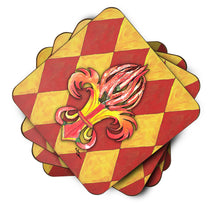 Load image into Gallery viewer, Hot Peppers Coasters - Set of 4 Lightweight Foam, Absorbent Drink Coasters