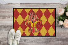 Load image into Gallery viewer, Peppers Fleur de lis Doormat - 24x36 Decorative Floor Mat – Indoor/Outdoor Rug