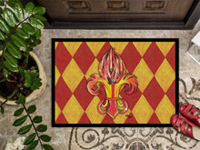 Load image into Gallery viewer, Peppers Fleur de lis Doormat - 24x36 Decorative Floor Mat – Indoor/Outdoor Rug