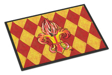 Load image into Gallery viewer, Peppers Fleur de lis Doormat - 24x36 Decorative Floor Mat – Indoor/Outdoor Rug