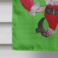 Load image into Gallery viewer, Christmas Santa Fleur de lis Flag Canvas House Size