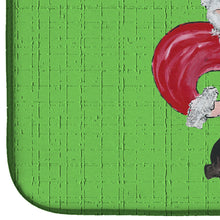 Load image into Gallery viewer, Christmas Fleur de lis Santa Claus Dish Drying Mat – Absorbent, Artistic Kitchen Essentials 8500DDM