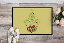 Load image into Gallery viewer, Christmas Tree Fleur de lis Doormat - 24x36 Decorative Floor Mat – Indoor/Outdoor Rug