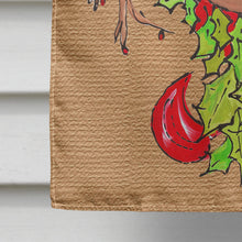 Load image into Gallery viewer, Christmas Reindeer Fleur de lis Flag Canvas House Size