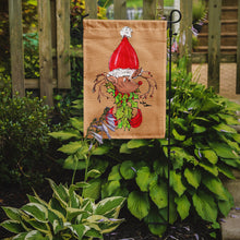 Load image into Gallery viewer, Christmas Reindeer Fleur de lis Garden Flag – Decorative Outdoor Yard Flag