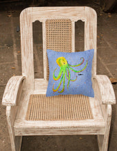 Load image into Gallery viewer, Octopus on Blue Throw Pillow - 14x14 Decorative Pillow – Art for Your Home &amp; Patio 8524PW1414