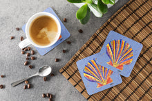 Load image into Gallery viewer, Shells Coasters - Set of 4 Lightweight Foam, Absorbent Drink Coasters