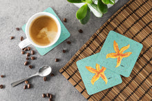 Load image into Gallery viewer, Starfish Coasters - Set of 4 Lightweight Foam, Absorbent Drink Coasters
