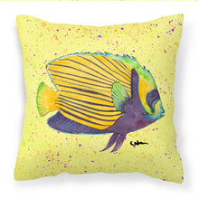 Load image into Gallery viewer, Yellow Fish on Yellow Throw Pillow - 14x14 Decorative Pillow – Art for Your Home &amp; Patio 8528PW1414