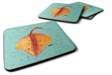 Load image into Gallery viewer, Stingray Coasters - Set of 4 Lightweight Foam, Absorbent Drink Coasters