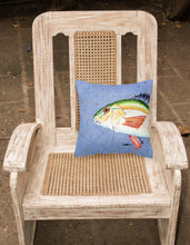 Load image into Gallery viewer, Rainbow Trout on Blue Throw Pillow - 14x14 Decorative Pillow – Art for Your Home &amp; Patio 8534PW1414