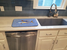 Load image into Gallery viewer, Tuna Fish Dish Drying Mat – Absorbent, Artistic Kitchen Essentials 8535DDM