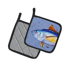 Load image into Gallery viewer, Tuna Fish Pot Holders - Set of 2 Decorative Kitchen Helpers | Made in the USA 8535PTHD