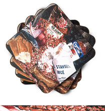 Load image into Gallery viewer, Red Beans and Rice Coasters - Set of 4 Lightweight Foam, Absorbent Drink Coasters