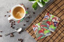 Load image into Gallery viewer, Louisiana Spices Coasters - Set of 4 Lightweight Foam, Absorbent Drink Coasters