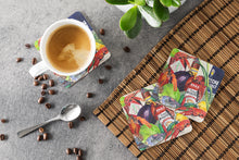 Load image into Gallery viewer, Louisiana Spices Coasters - Set of 4 Lightweight Foam, Absorbent Drink Coasters